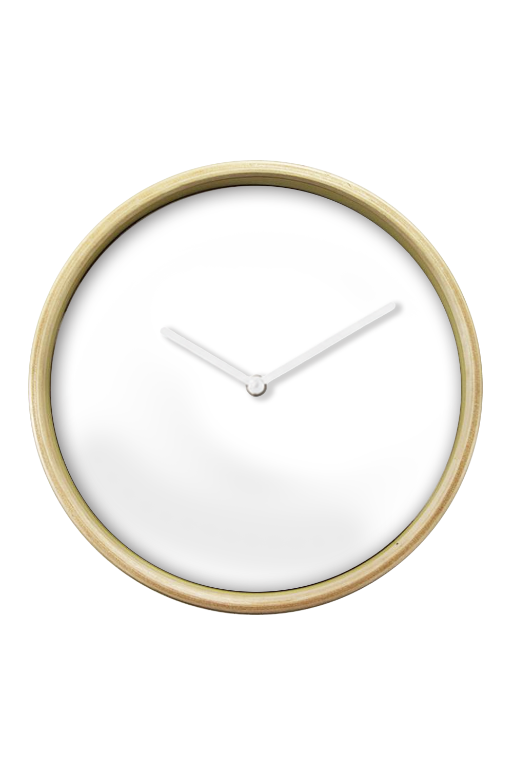 White Wall Clock, Red Hands — blank product