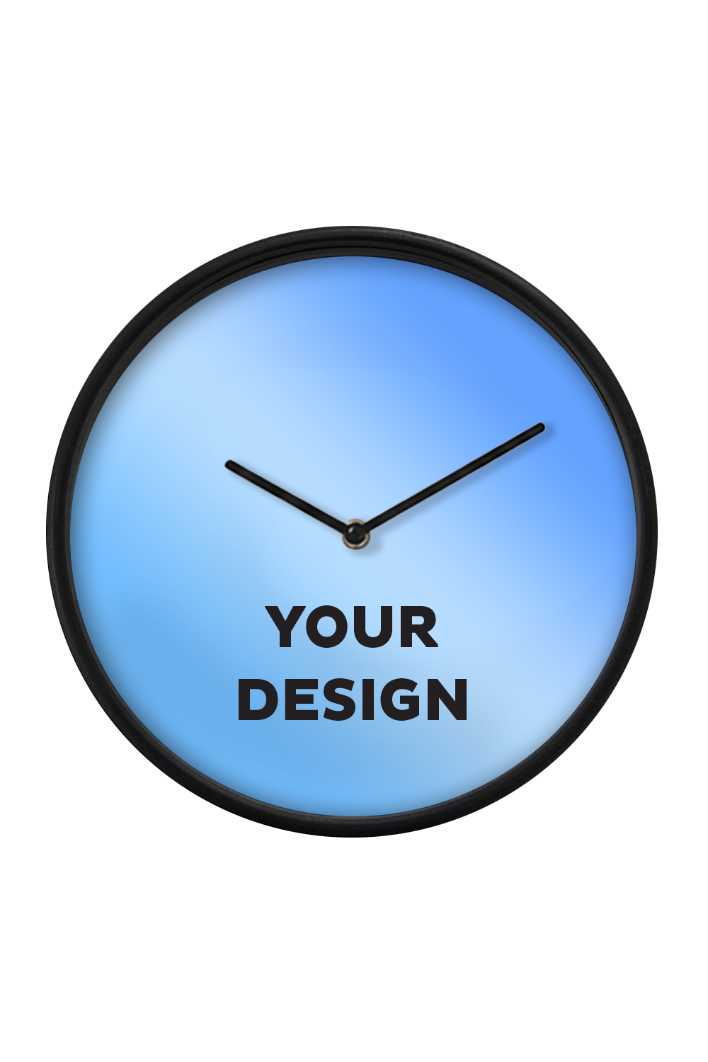 Black Wall Clock, Black Hands